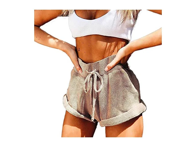 Hzsonne Women (M) Casual Sexy Elastic High Pants