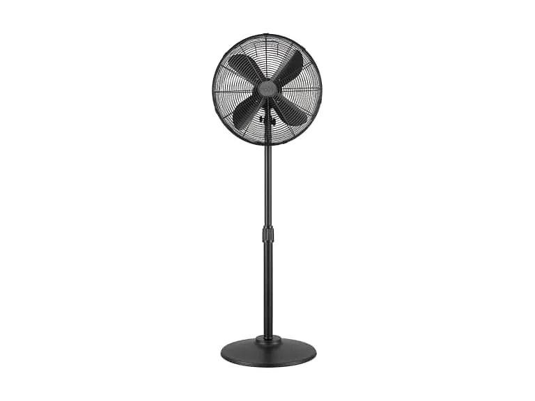 Good Housekeeping Matte Black 16" Pedestal Fan