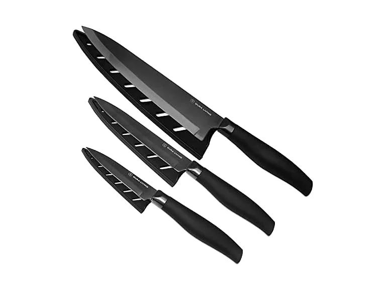Nonstick Titanium Plated 3pc Knife Set