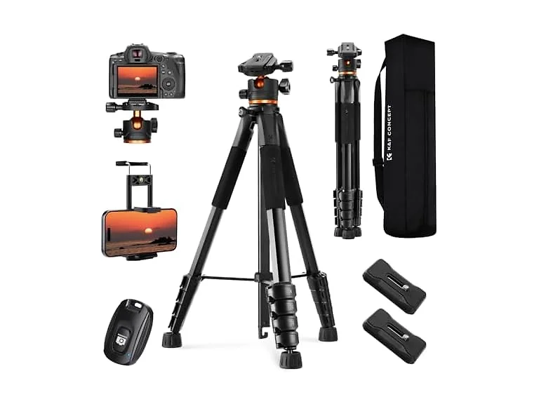 K&F CONCEPT 75 inch/190cm Camera Tripod