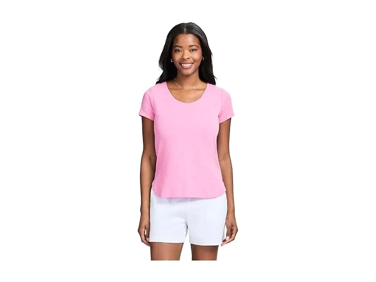 IZOD Women Shirt Active Athletic Lounge Short Tee