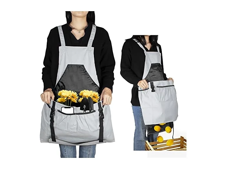 Garden Apron with Pocket for Harvesting