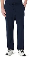 Amazon Basics Men's Scrubs Tapered Leg Pants Elastic Waistband, Navy, X-Large