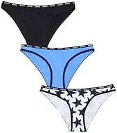 Bonds Women’s High-Cut Bikini Panties 3-Pack – Stretch Cotton-Blend, Soft Everyday Comfort