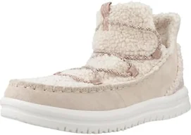 Hey Dude Womens Shoes, Camden Suede Cozy, Tan, 38