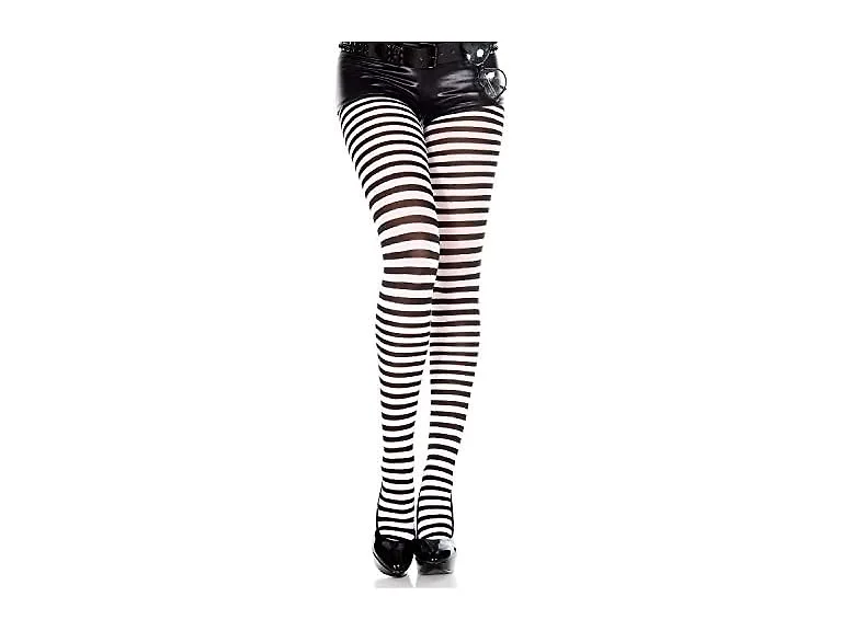 Music Legs Striped Tights - One Size