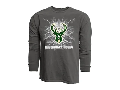 MILWAUKEE BUCKS Long Sleeve T-Shirt Ringspun (Small)