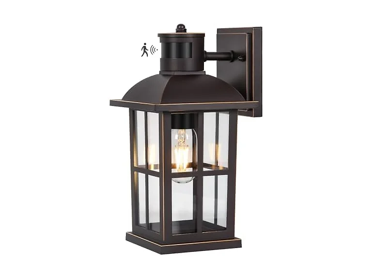 VerRon 13in Sensor Porch Light Brown