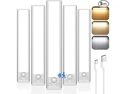 VerRon 5-Pack 3CC Under Cabinet Lighting,10"
