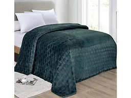 Luxury Home AMRANI BLT-TEA-Q Queen Armani Embossed Microplu