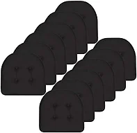 Sweet Home Collection SHC-UPAD-12PK-BLK 12-Pack Soli