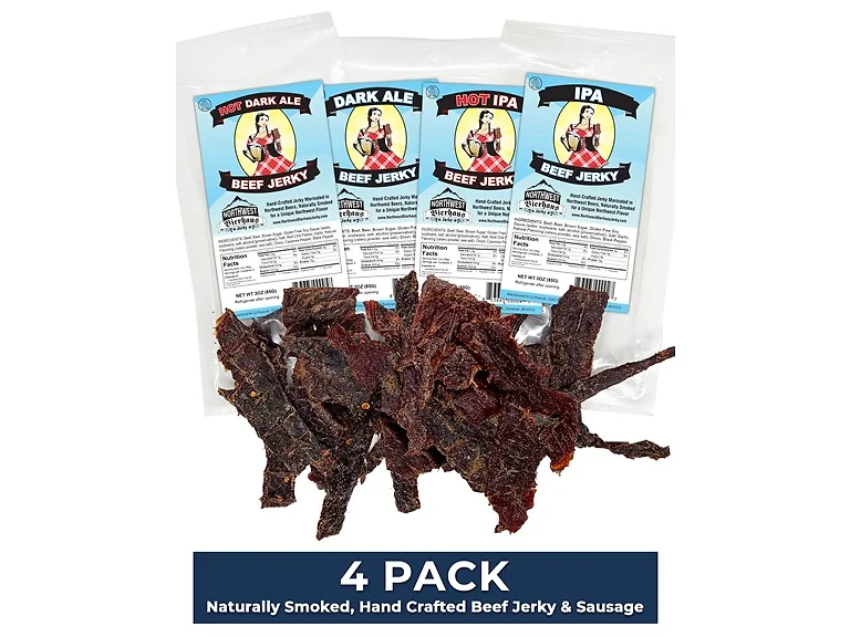 4ct Handcrafted Beer Jerky Variety