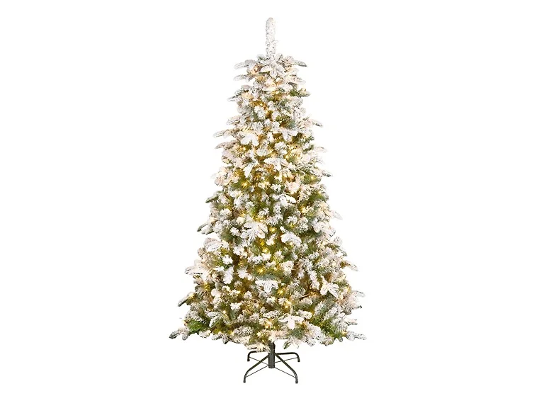 National Tree Company 6.5 ft. Pre-Lit Snowy Everest