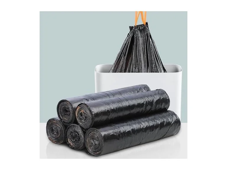 MOPUP GAR-110 5 Rolls 75pcs Drawstring Trash Bags