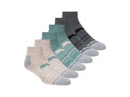 PUMA Men's 12-Pairs Quarter Crew Socks - Khaki/Olive