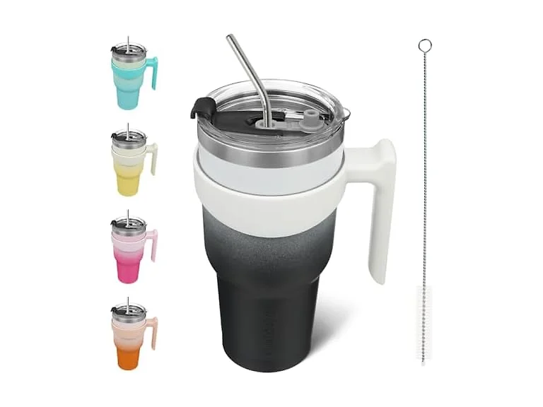 BJPKPK 40oz Tumbler with Handle Straw