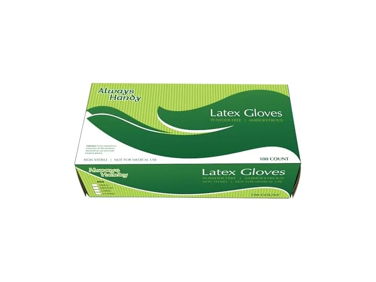 Latex Gloves, X-Large, Powder-Free, Case of 1000
