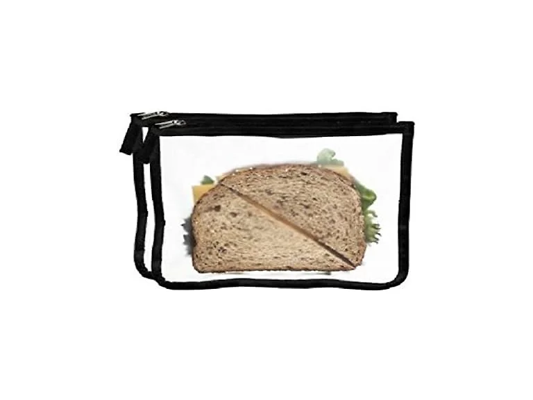 Blue Avocado Lunch Zip Bag Black 2 Count (Pack of