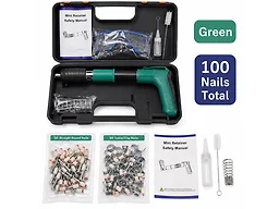 Mini Steel Nail Gun Kit w/ Case & Nails