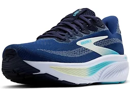 Brooks Ghost 17 Women's Shoes, Navy/Green/Turquoise, 7