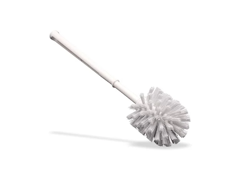Sparta Flo-Pac Toilet Bowl Brush, 24 Pack for Commercial Restrooms, Heavy Duty Toilet Brush with Plastic Handle for Bathrooms, 11 Inches, White (Pack of 24)