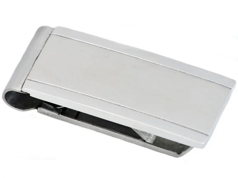Brushed Stainless Steel Money Clip