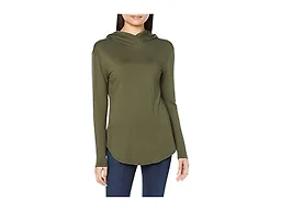 Amazon Essentials Women's Supersoft Terry Hoodie, Standard-Fit Long-Sleeve Pullover, Olive, X-Small