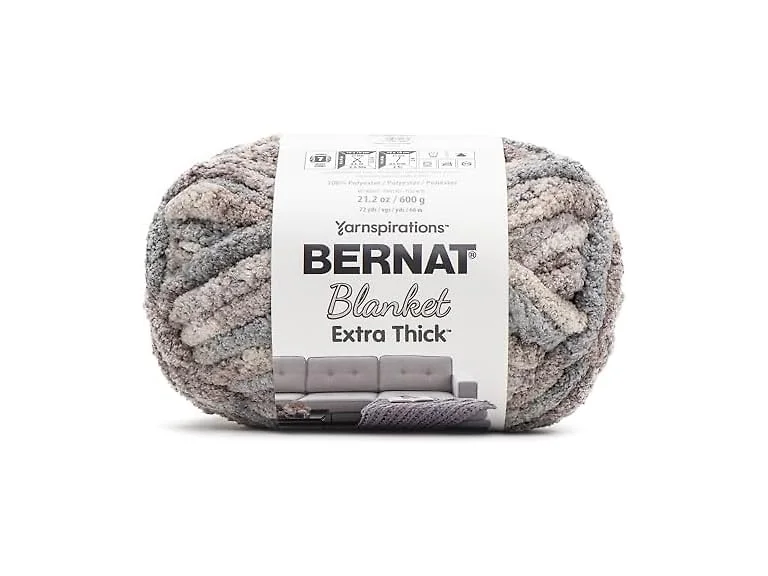Spinrite Bernat Blanket -Dove Variegated