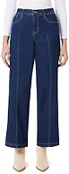 Angels Forever Young Women's Everbreeze Curvy Mid-Rise Wide Leg Jeans, Rinse, 10