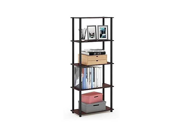Furinno Turn-N-Tube 5-Tier Corner Cherry