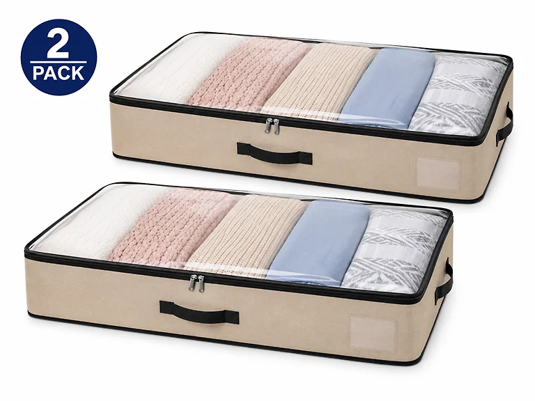 2 Pack Under-the-Bed Storage Bags
