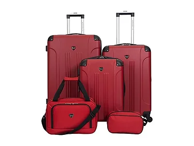 Travelers Club Chicago Luggage, 5-Piece Set (Open Box)