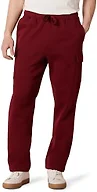 Amazon Essentials Men's Cargo Fleece Sweatpant, Deep Red, Medium