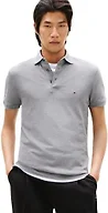 Tommy Hilfiger Men's 1985 Slim Short Sleeve Polo, Grey Heather, Small