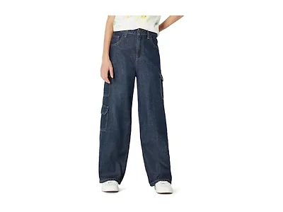 Amazon Essentials Girls Ultra Soft Relaxed-Fit Cargo Jeans