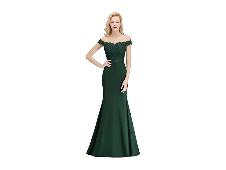 MisShow Women (8) Off Shoulder Appliques Formal
