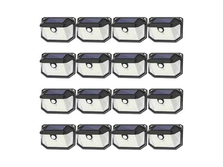 Solar Outdoor Wall Light 178LED 16-Pack