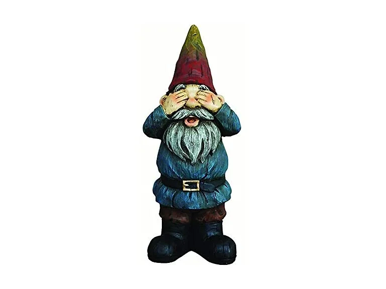 18.5" Resin See No Evil Gnome