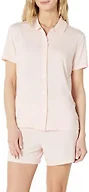 Amazon Essentials x Sofia Grainge Women's Mommy and Me Short Sleeve Pajama Set, Light Pink, Small