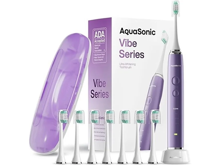 AquaSonic Vibe Series Toothbrush Purple