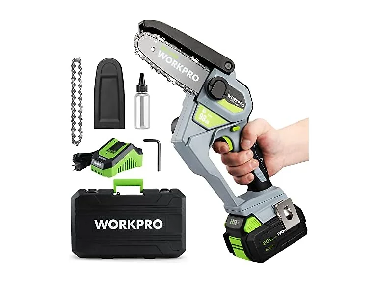 WORKPRO 6.3 Inch Mini Chainsaw Kit, 20V (Open Box)