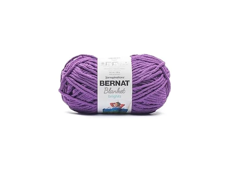 Bernat Blanket Bright Yarn, Pow Purple