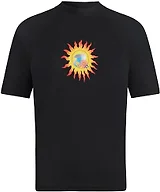 Kanu Surf Girls, Karlie Rash Guard UPF 50+ Sun Protection Short Sleeve Swim Shirt, Annie Black, 10