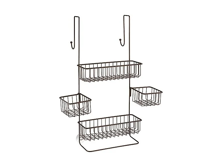 InterDesign Metalo Bathroom Over the Door Shower Caddy