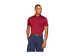 Amazon Essentials Men's Tech Stretch Short Sleeve Moisture Wicking Polo Shirt, Maroon, X-Small