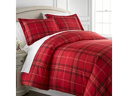 Southshore Fine Linens MF-DUV-VILPLD-RED-K King / Cal
