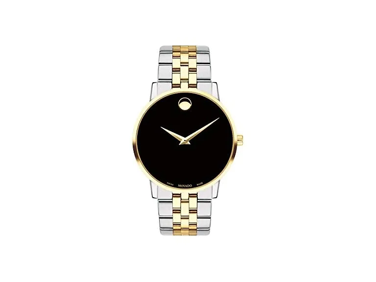 Movado Museum Classic Black Dial Two-tone Men's
