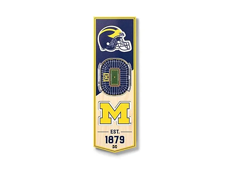 YouTheFan Unisex NCAA Michigan Wolverines Banner