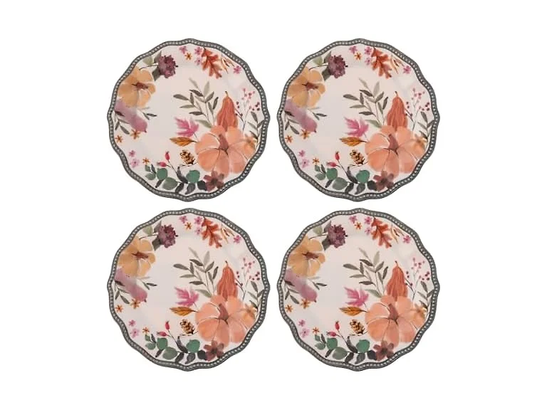 Karma Melamine Salad Plates, Autumnal Spice