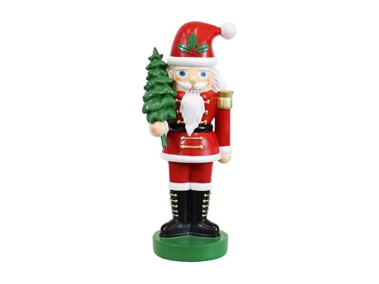 Santa Claus w/ Tree Nutcracker Christmas